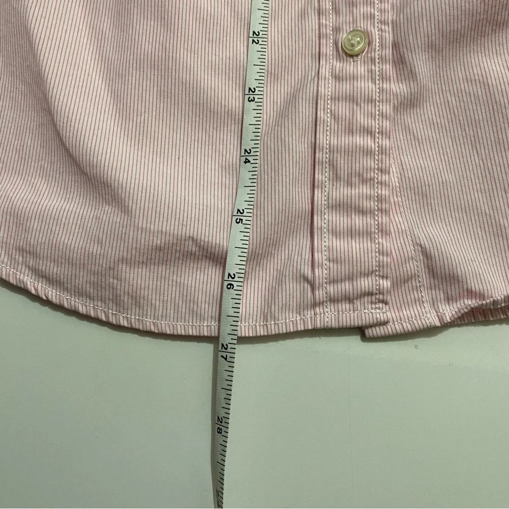 Haberdashery J. Crew 100% Cotton Pink Stripes Collar Button Up Shirts, S - Picture 8 of 8